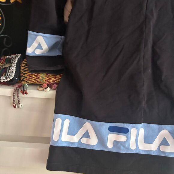 Fila Vintage 90s Baby Blue Bodycon Sporty Dress Womens XL - Picture 16 of 16